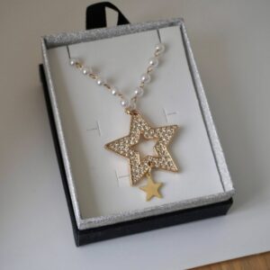 COLLANA STELLA BRILLANTINI ORO