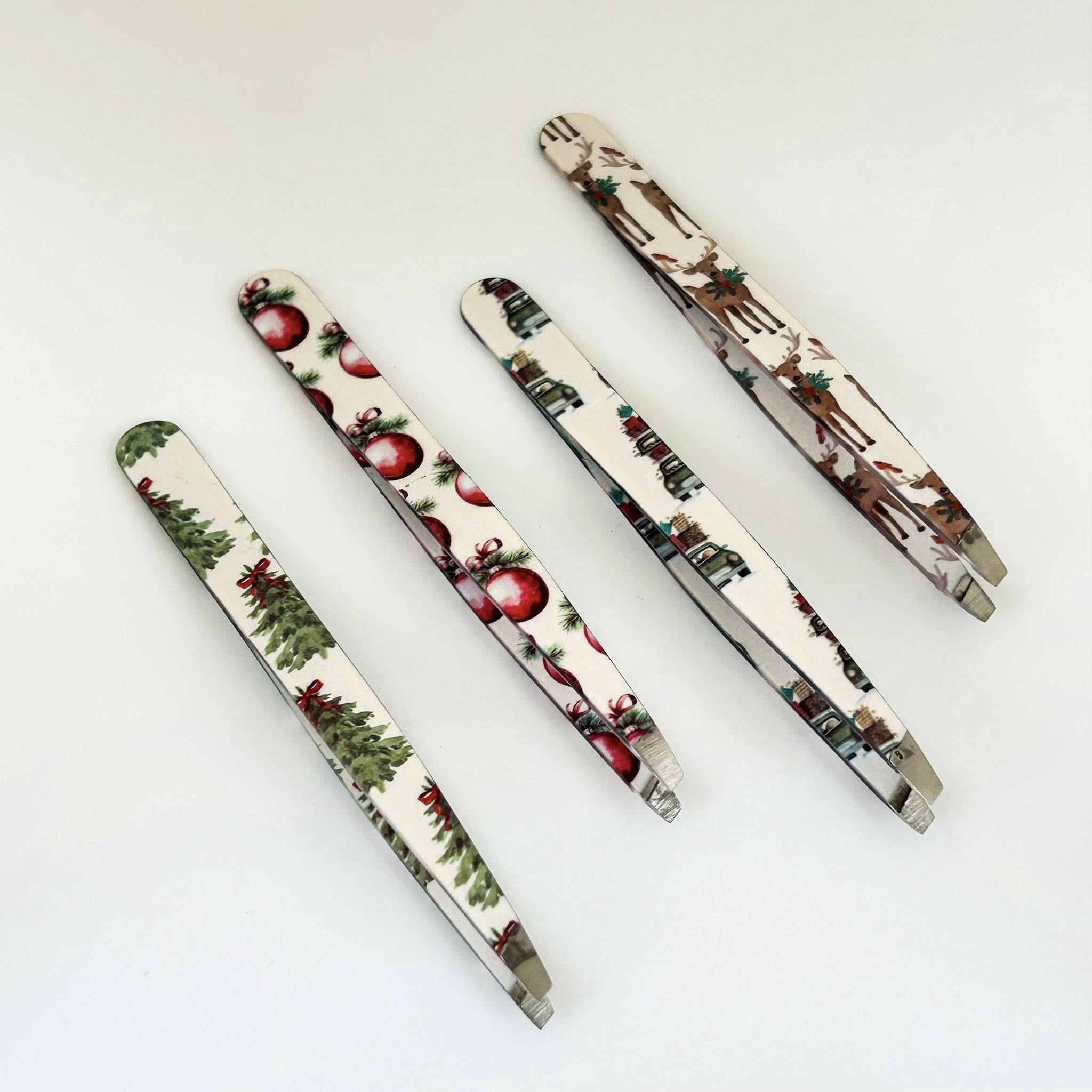 PINZETTE INOX PUNTA OBLIQUA LINEA MAGICO INVERNO