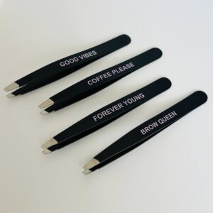 Pinzette inox punta obliqua love yourself